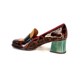 Chie Mihara Meisen Cuir Marron Rouge Vert