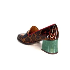 Chie Mihara Meisen Cuir Marron Rouge Vert