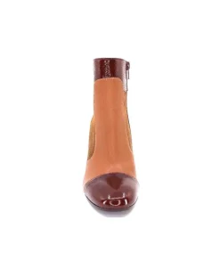 Chie Mihara Wetop Cuir, Cuir Vernis, Daim Marron