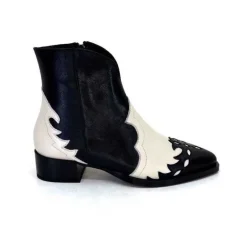 Dansi 5904 Cuir Noir Et Blanc