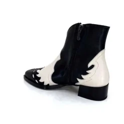 Dansi 5904 Cuir Noir Et Blanc