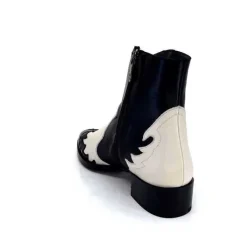 Dansi 5904 Cuir Noir Et Blanc