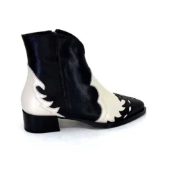 Dansi 5904 Cuir Noir Et Blanc
