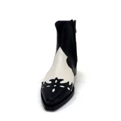 Dansi 5904 Cuir Noir Et Blanc