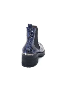 Dinka Cuir Vernis Coco Bleu