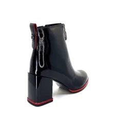 Elue Par Nous Paella Cuir Noir Vernis