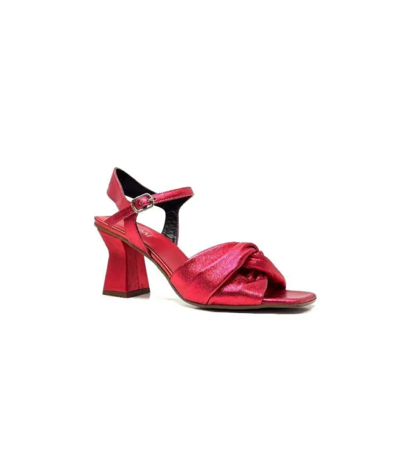 Ivoire 3716 Cuir Metal Rouge