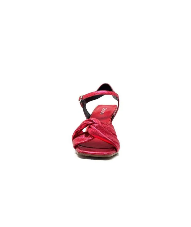 Ivoire 3716 Cuir Metal Rouge
