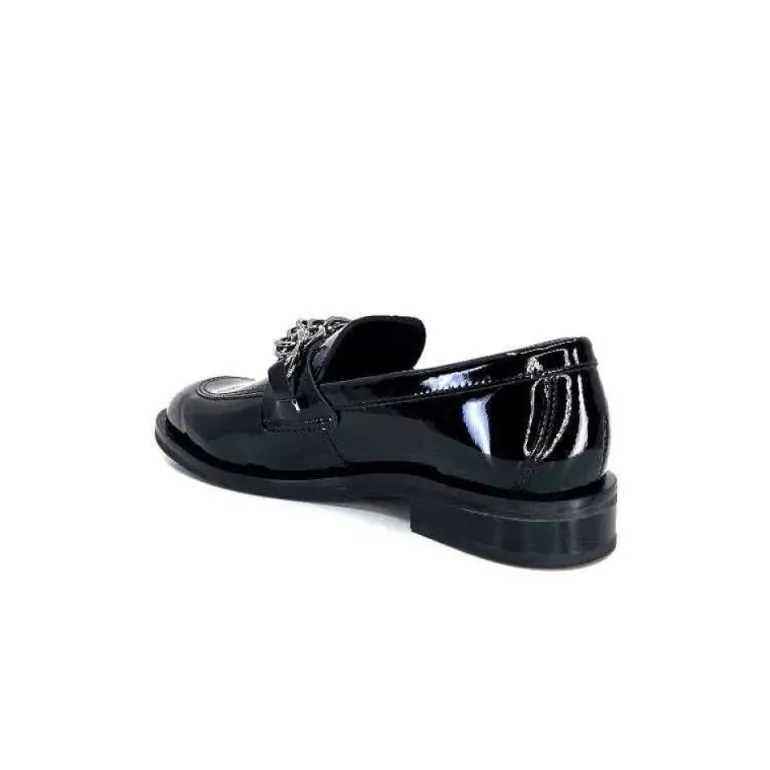 Ivoire 77502 Falconi Cuir Vernis Noir