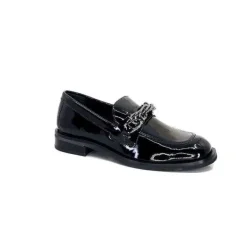 Ivoire 77502 Falconi Cuir Vernis Noir
