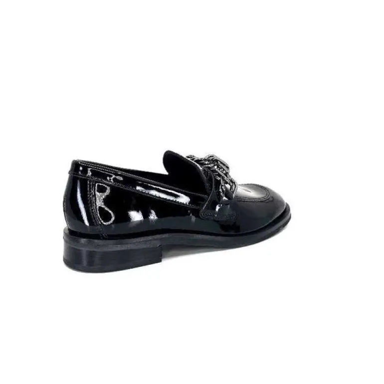 Ivoire 77502 Falconi Cuir Vernis Noir