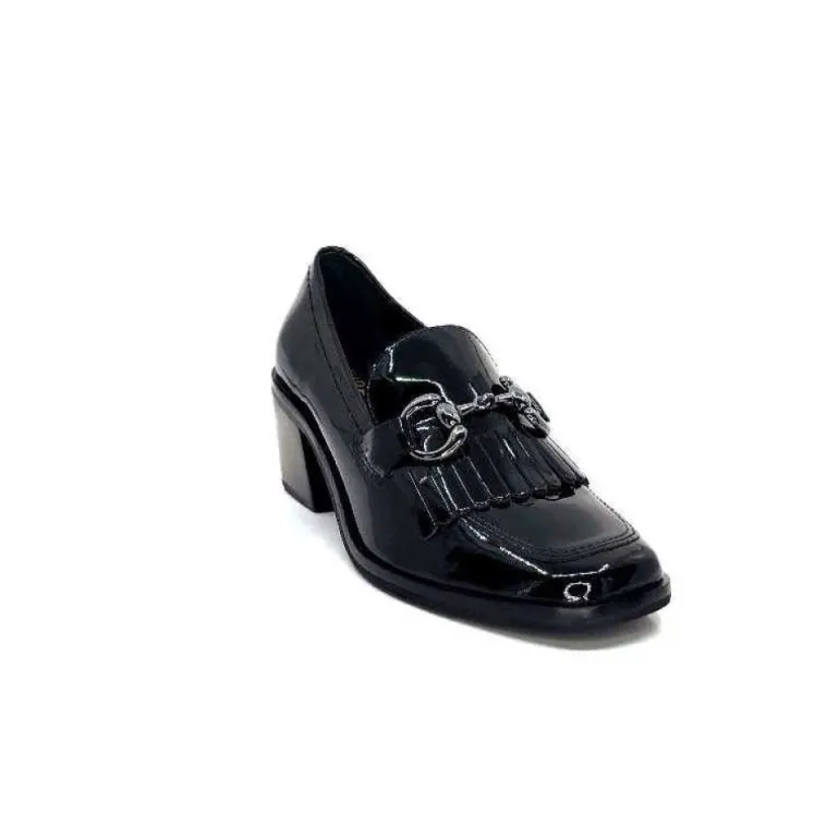 Ivoire 78006 Fortunato Cuir Vernis Noir