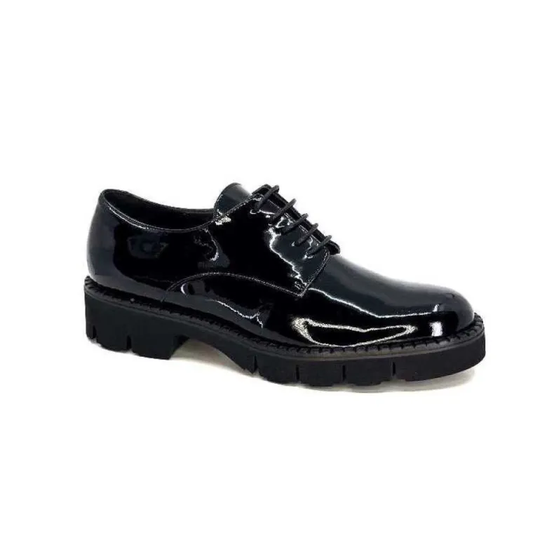 Ivoire B038 Cuir Vernis Noir
