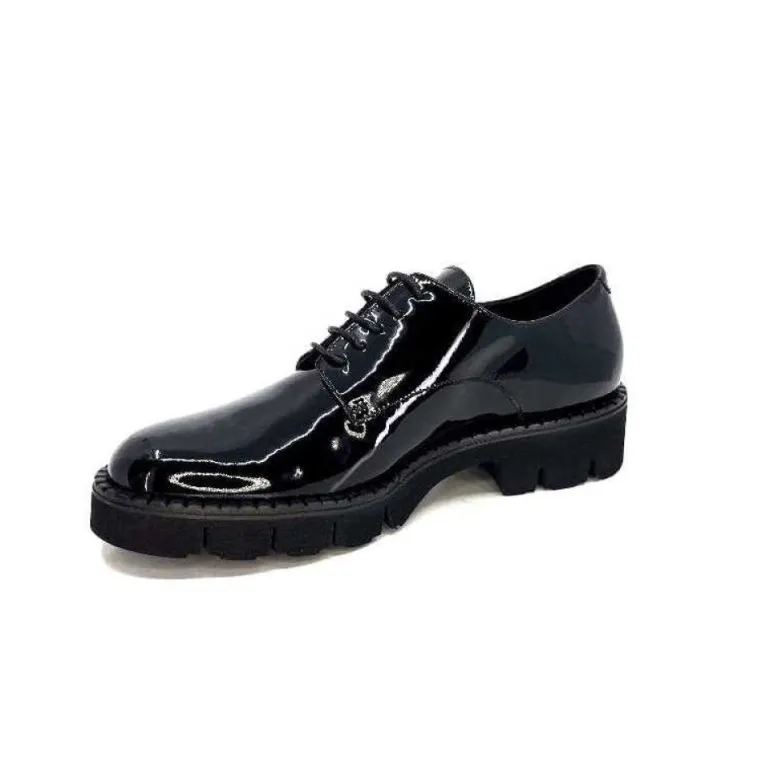 Ivoire B038 Cuir Vernis Noir