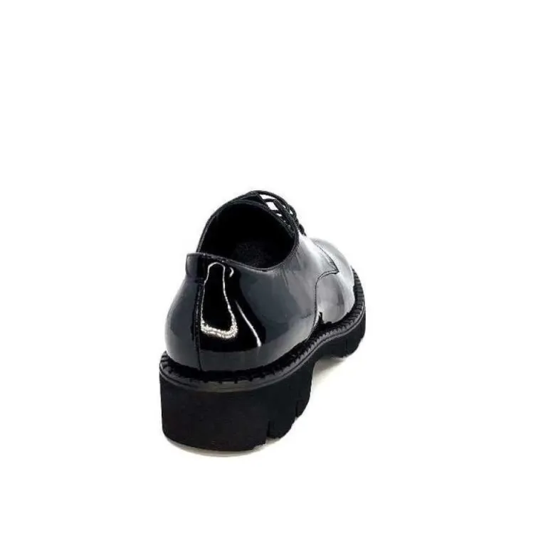 Ivoire B038 Cuir Vernis Noir