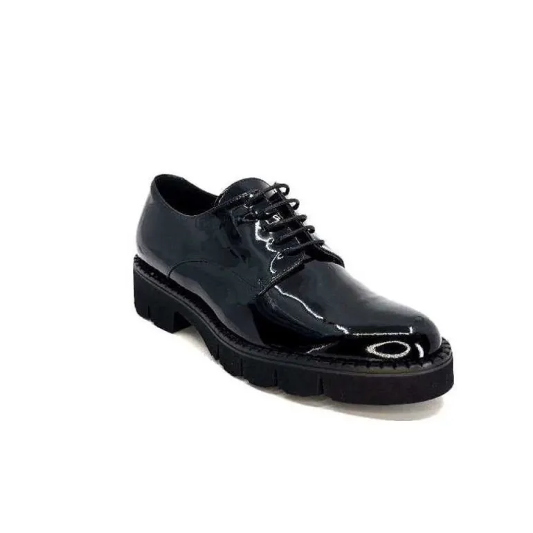 Ivoire B038 Cuir Vernis Noir