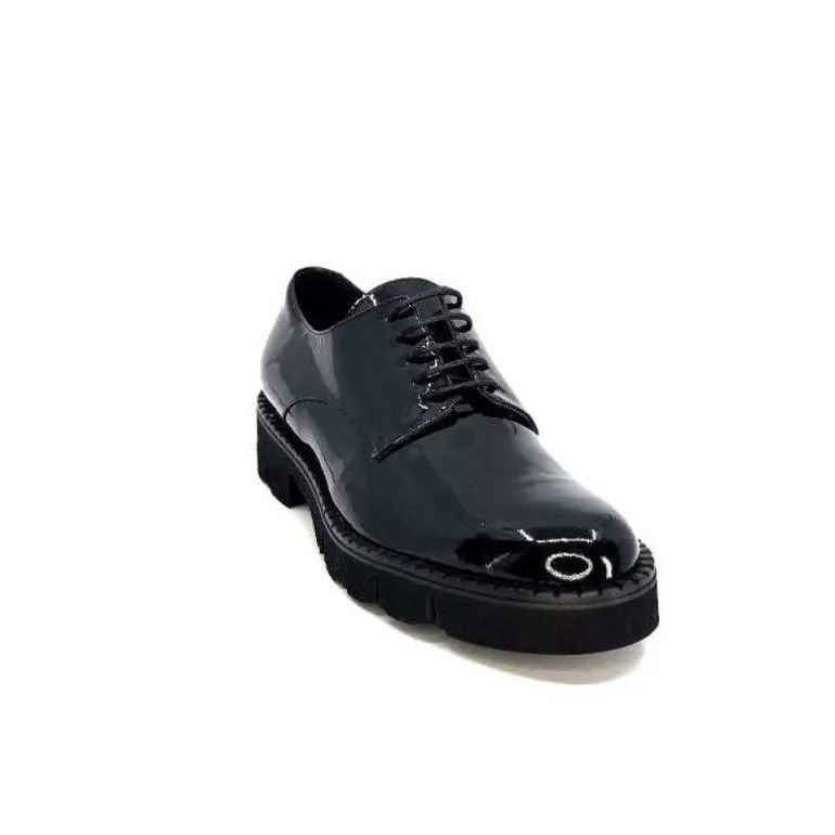 Ivoire B038 Cuir Vernis Noir