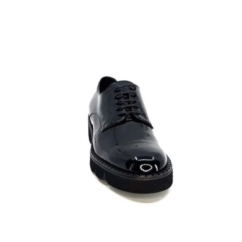 Ivoire B038 Cuir Vernis Noir