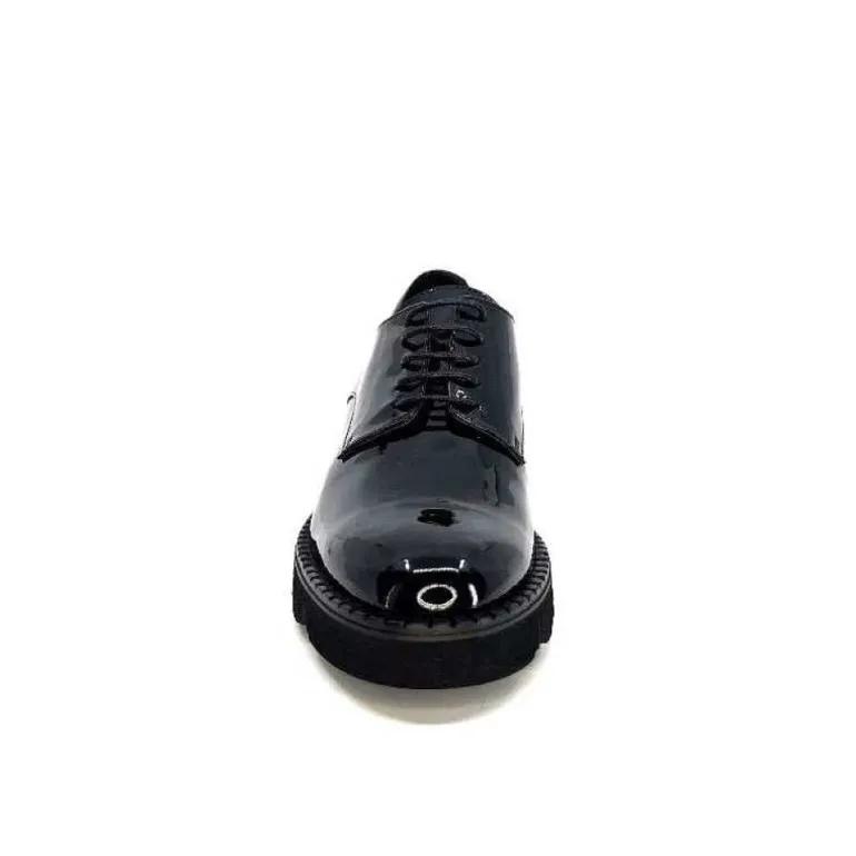 Ivoire B038 Cuir Vernis Noir