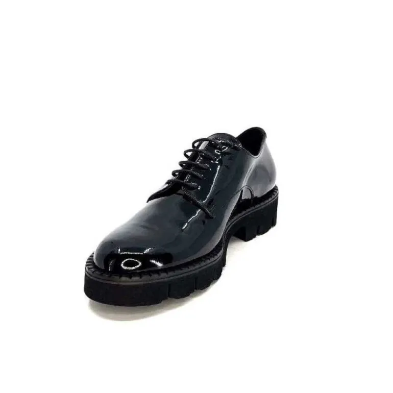 Ivoire B038 Cuir Vernis Noir