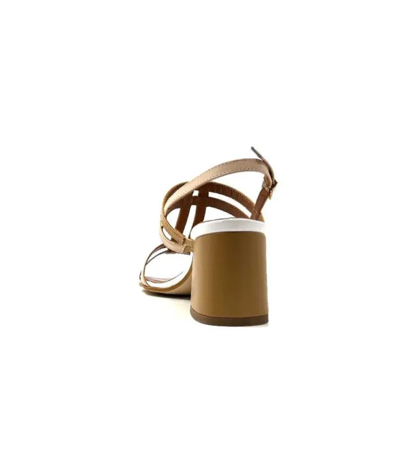 Ivoire B621 F Romagna Cuir Blanc Beige