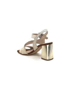 Ivoire B773 Mare Cuir Blanc & Dore