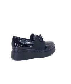 Ivoire 2C4386 Cuir Vernis Noir