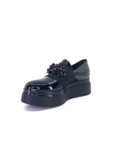 Ivoire 2C4386 Cuir Vernis Noir