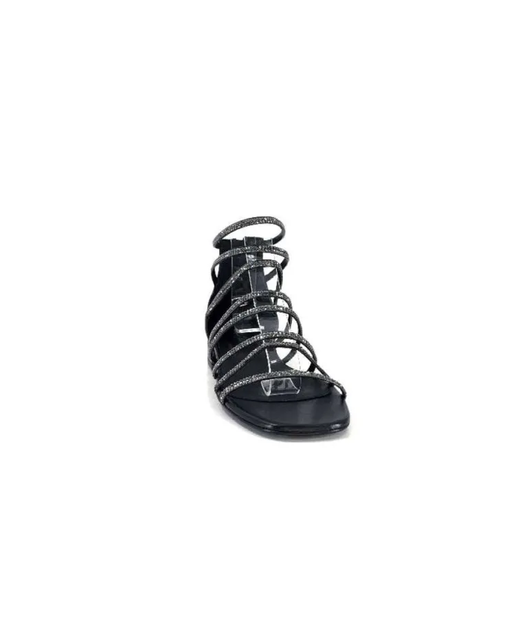 Ivoire E35.008 Cuir Noir Strass