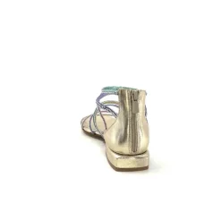Ivoire E35.008 Cuir Or Strass Multi
