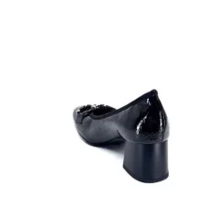 Ivoire 7E4906 Iv Cuir Vernis Noir