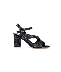 Ivoire F2215 Asia Textile Glitter Noir
