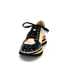 Ivoire H985M Cuir Vernis Noir Beige