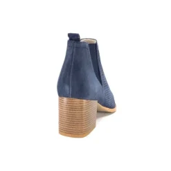 Ivoire S674 Cuir Daim Bleu Marine