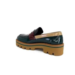 J.Hay 1128 Cuir Glacee Vert Noir Bordeaux