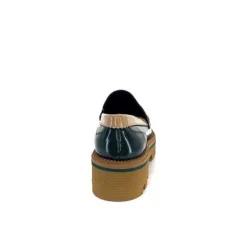 J.Hay 1128 Cuir Glacee Vert Noir Bordeaux