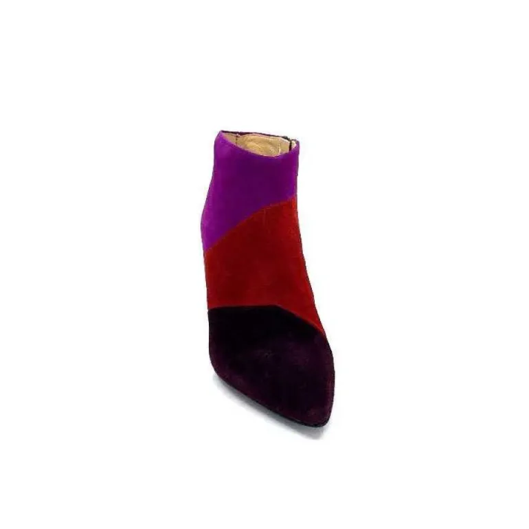 L'Arianna Tr1672 Daim Prune Rouge Fushia