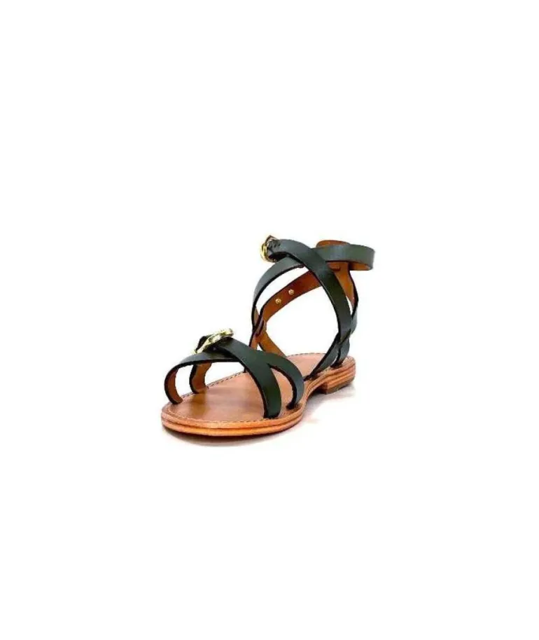 Les Tropeziennes Hepana Cuir Vert Tilleul