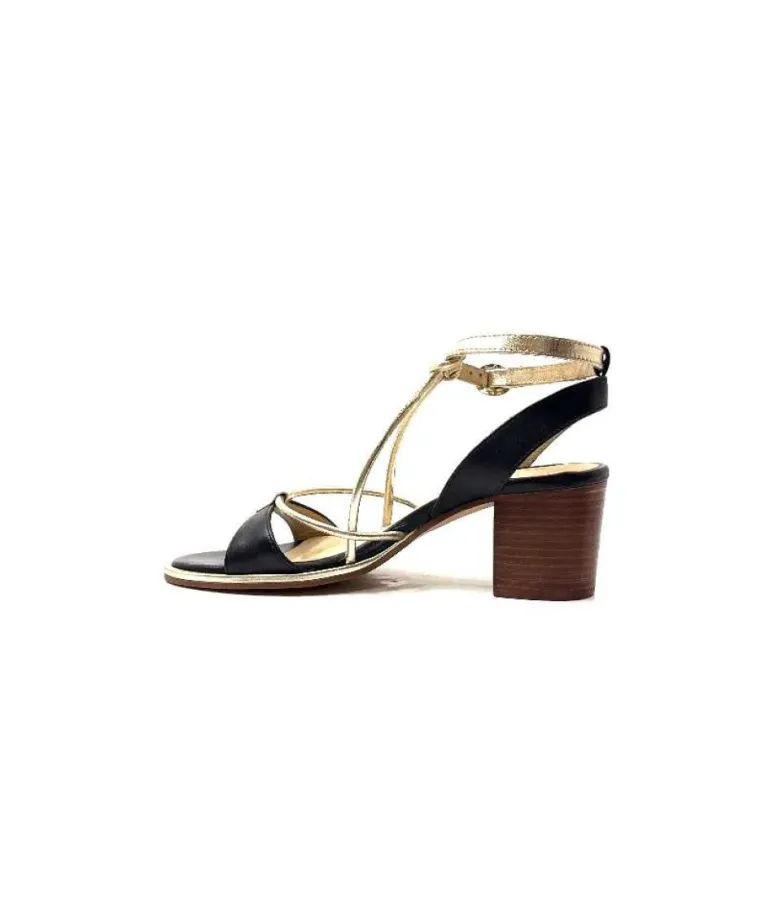 Les Tropeziennes Lilon Cuir Noir & Or