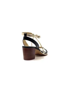 Les Tropeziennes Lilon Cuir Noir & Or