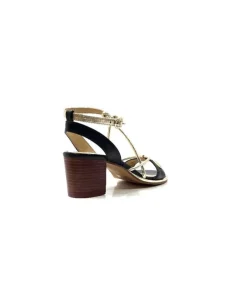 Les Tropeziennes Lilon Cuir Noir & Or