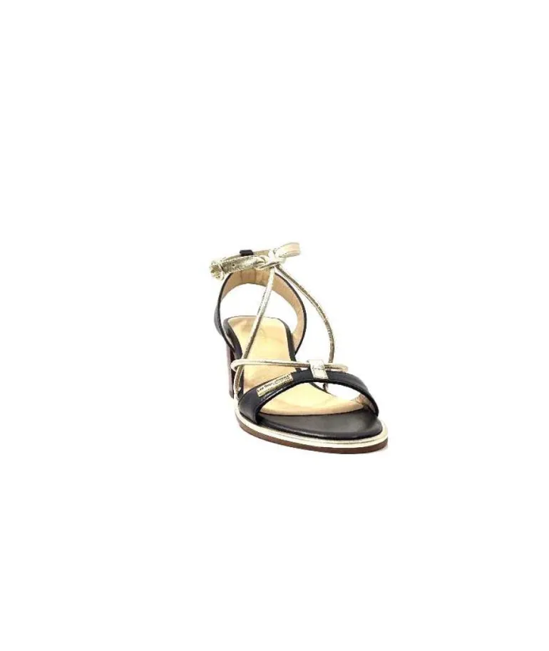 Les Tropeziennes Lilon Cuir Noir & Or