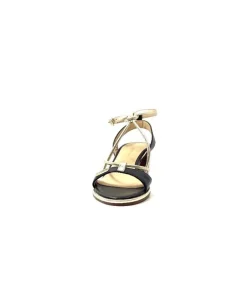 Les Tropeziennes Lilon Cuir Noir & Or