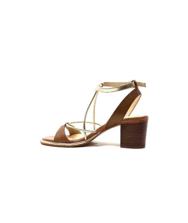 Les Tropeziennes Lilon Cuir Marron & Or