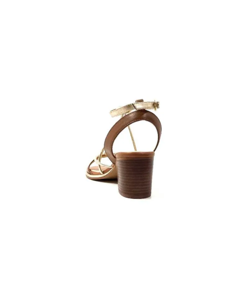 Les Tropeziennes Lilon Cuir Marron & Or
