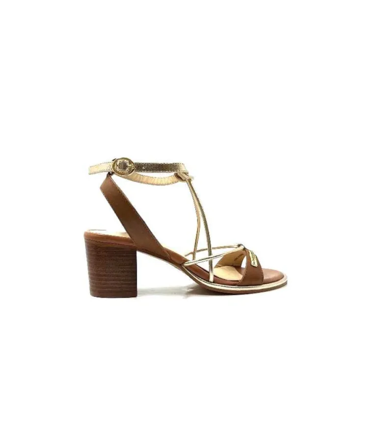 Les Tropeziennes Lilon Cuir Marron & Or