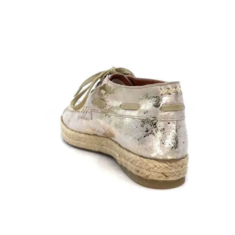 Minka Arnaud Cuir Nude Metal Or