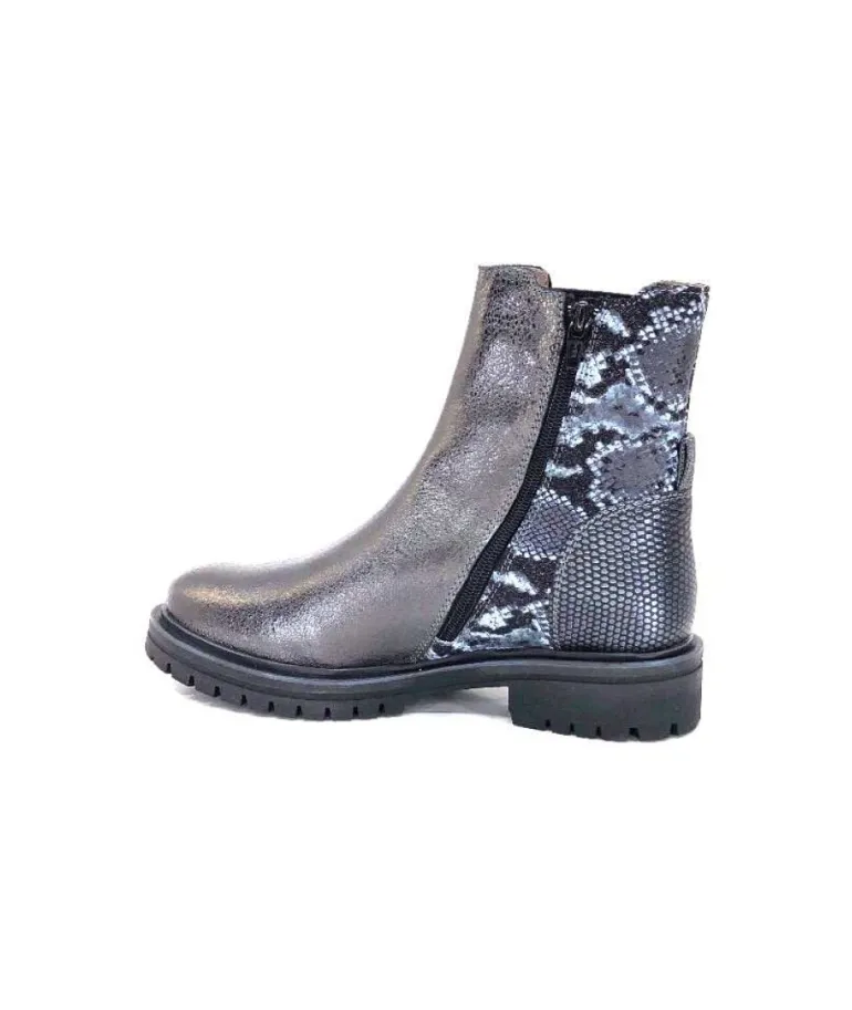 Mkd Gilda Cuir Metal Gris