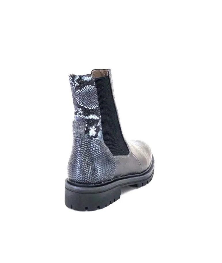 Mkd Gilda Cuir Metal Gris