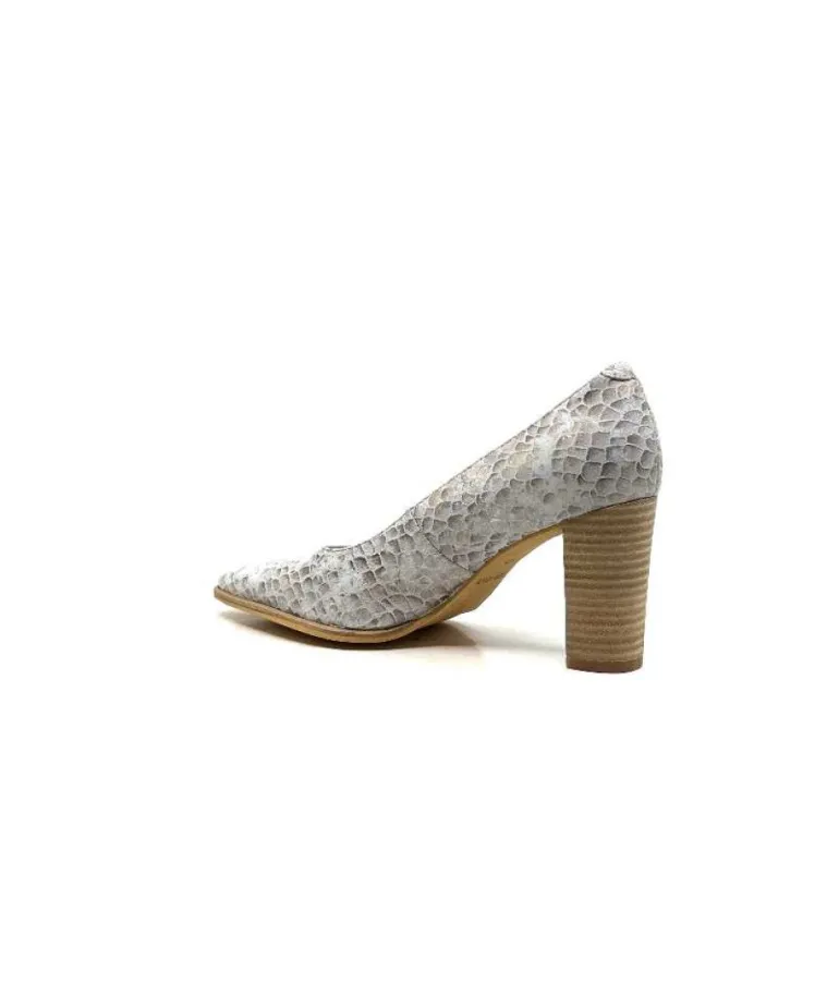 Myma 6530/04 Cuir Blanc & Argent